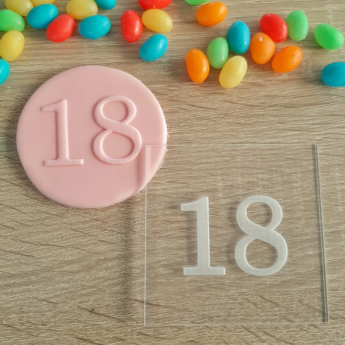 Number Raised Acrylic Fondant Stamp – Little Monkey NZ