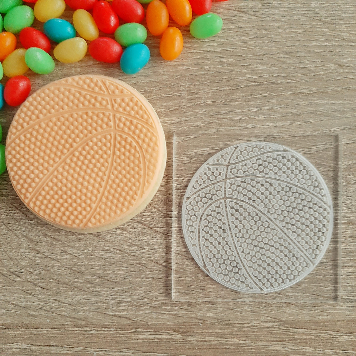 Basketball Raised Acrylic Fondant Stamp – Little Monkey NZ