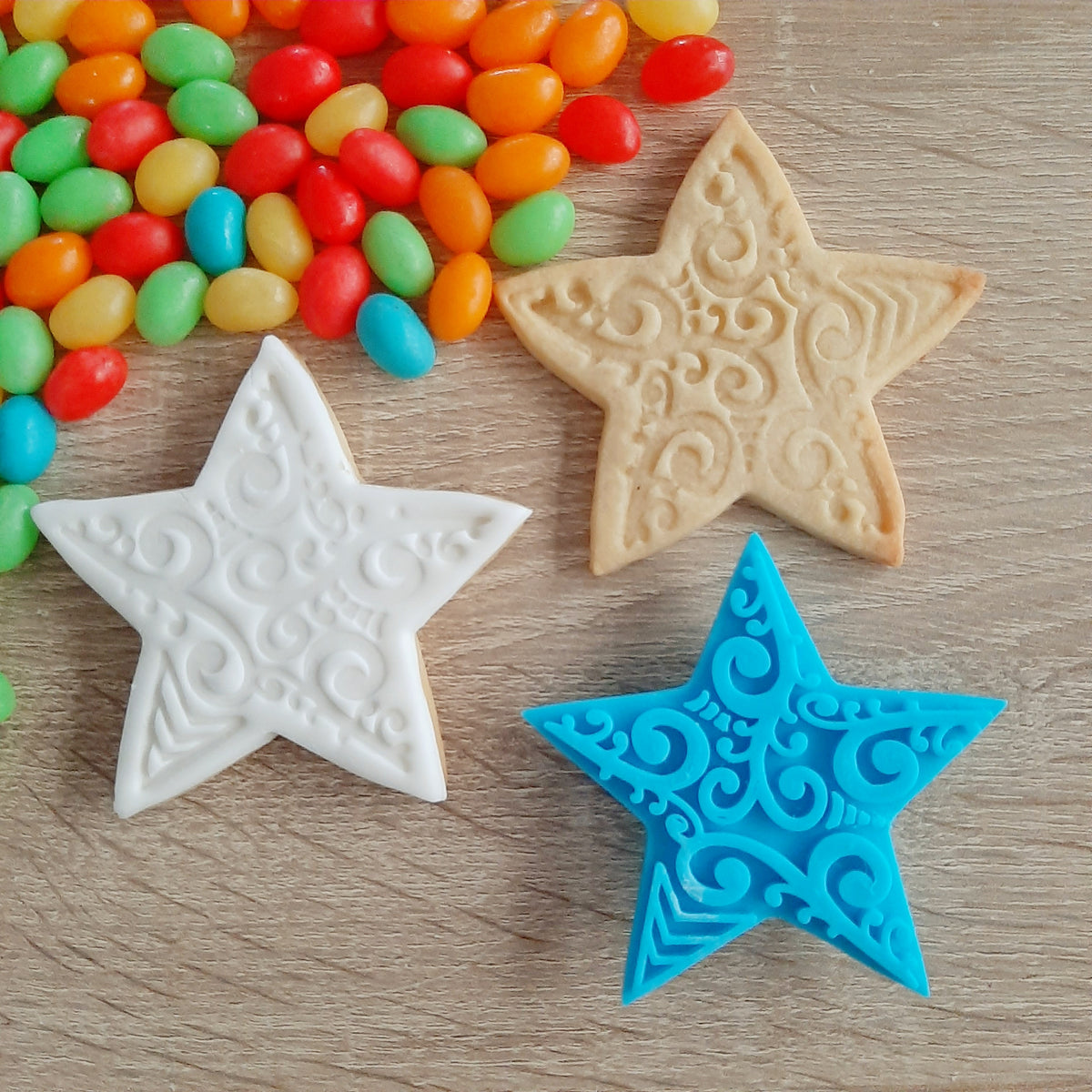 Koru Star Cookie Cutter & Fondant Stamp – Little Monkey NZ
