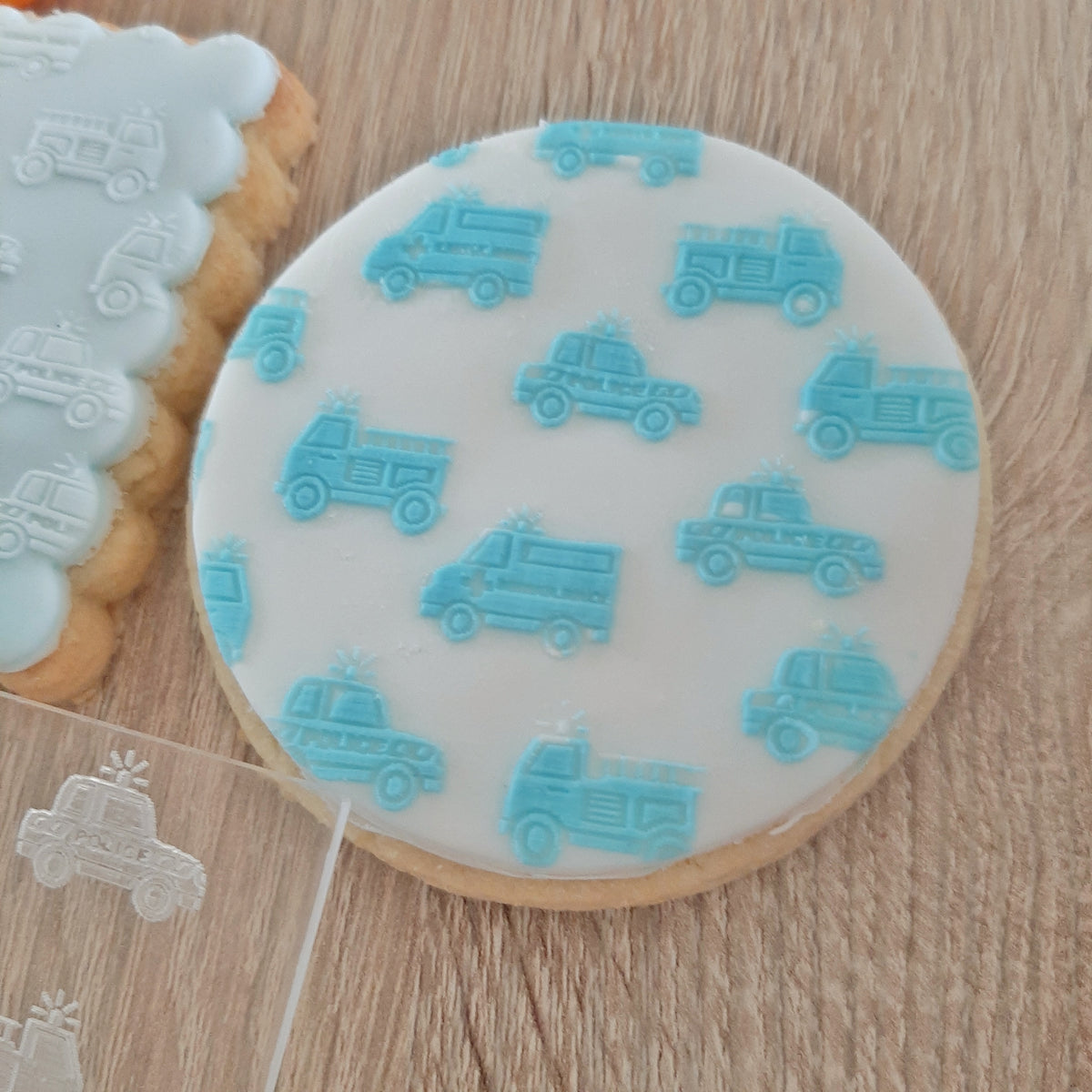 Emergency Vehicles Raised Acrylic Fondant Stamp – Little Monkey NZ