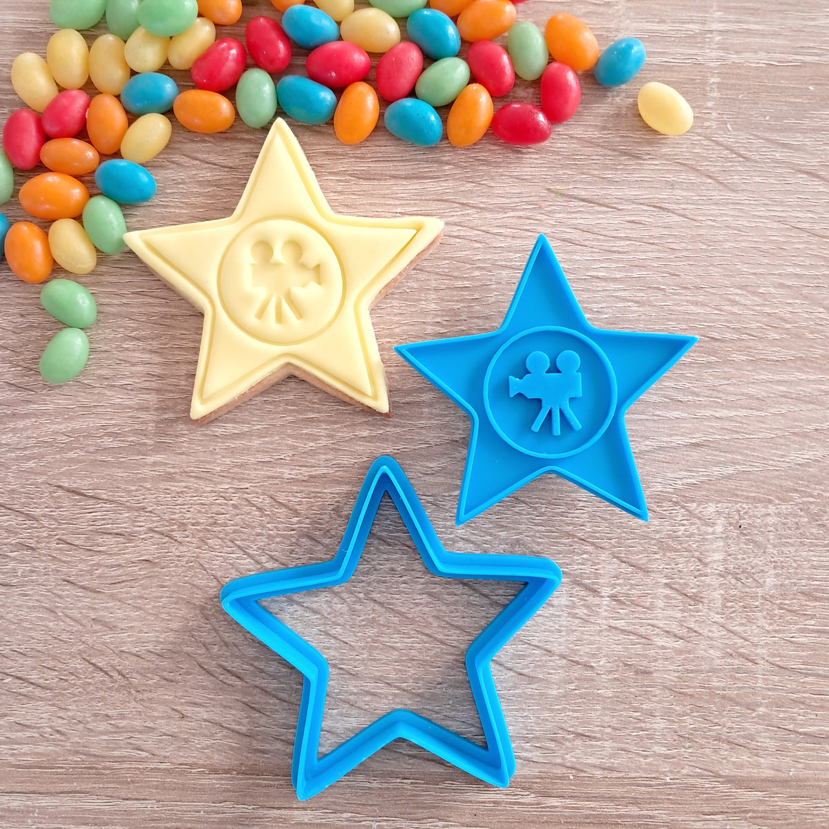 Movie Star Cookie Cutter & Fondant Stamp – Little Monkey NZ