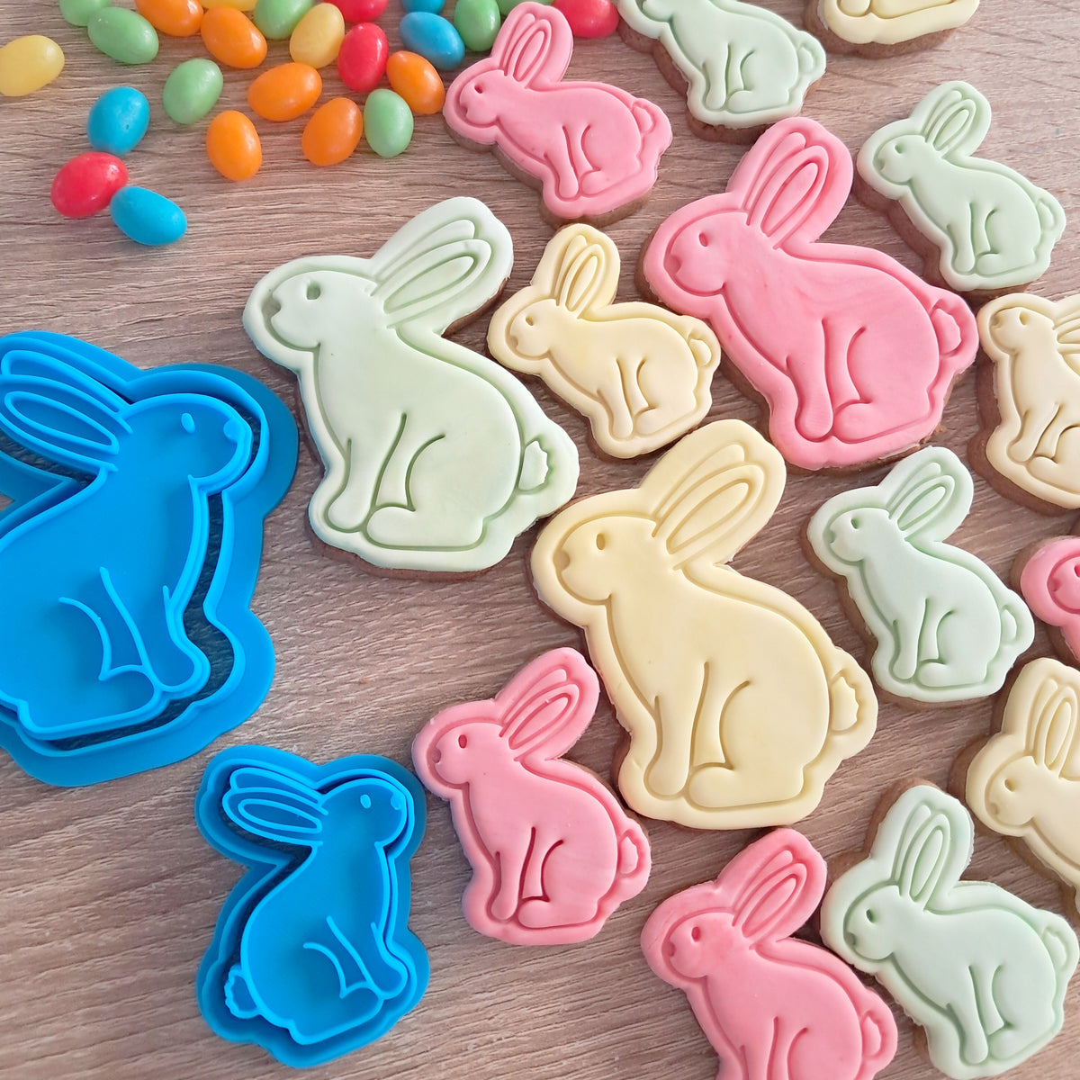 Bunny (side view) Cookie Cutter & Fondant Stamp – Little Monkey NZ