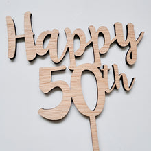 Load image into Gallery viewer, Custom Name/Text Wooden Cake Topper