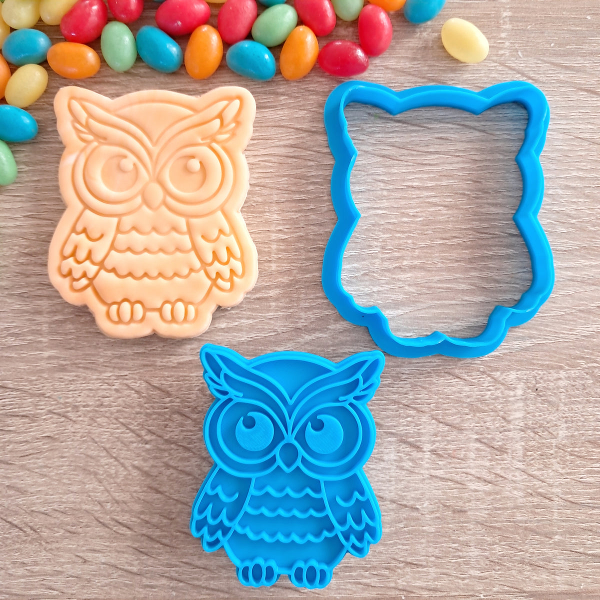 Owl Cookie Cutter & Fondant Stamp – Little Monkey NZ