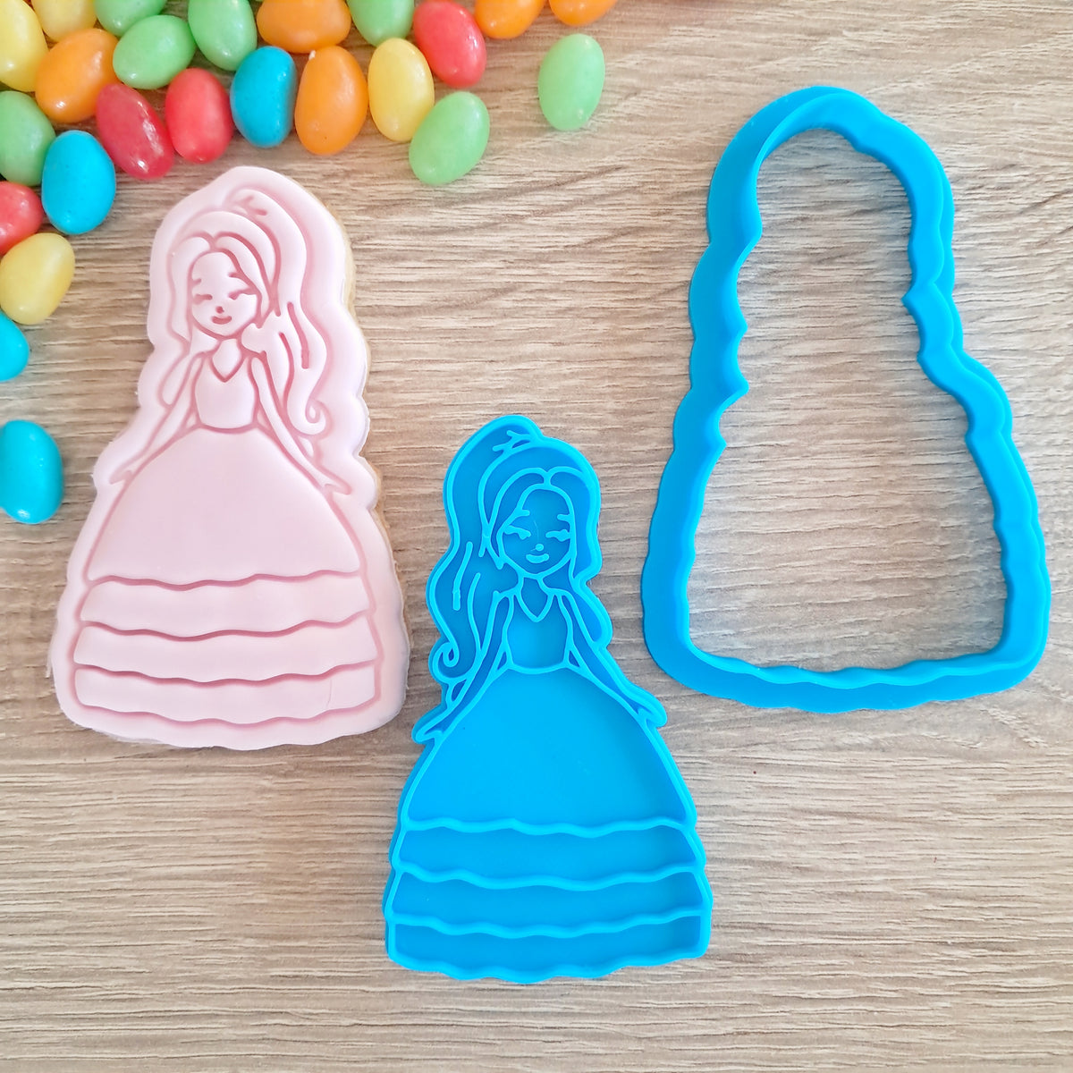 Princess Doll Cookie Cutter & Fondant Stamp – Little Monkey NZ