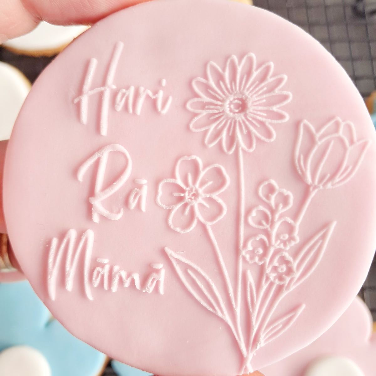 Hari Rā Māmā Raised Acrylic Fondant Stamp – Little Monkey NZ