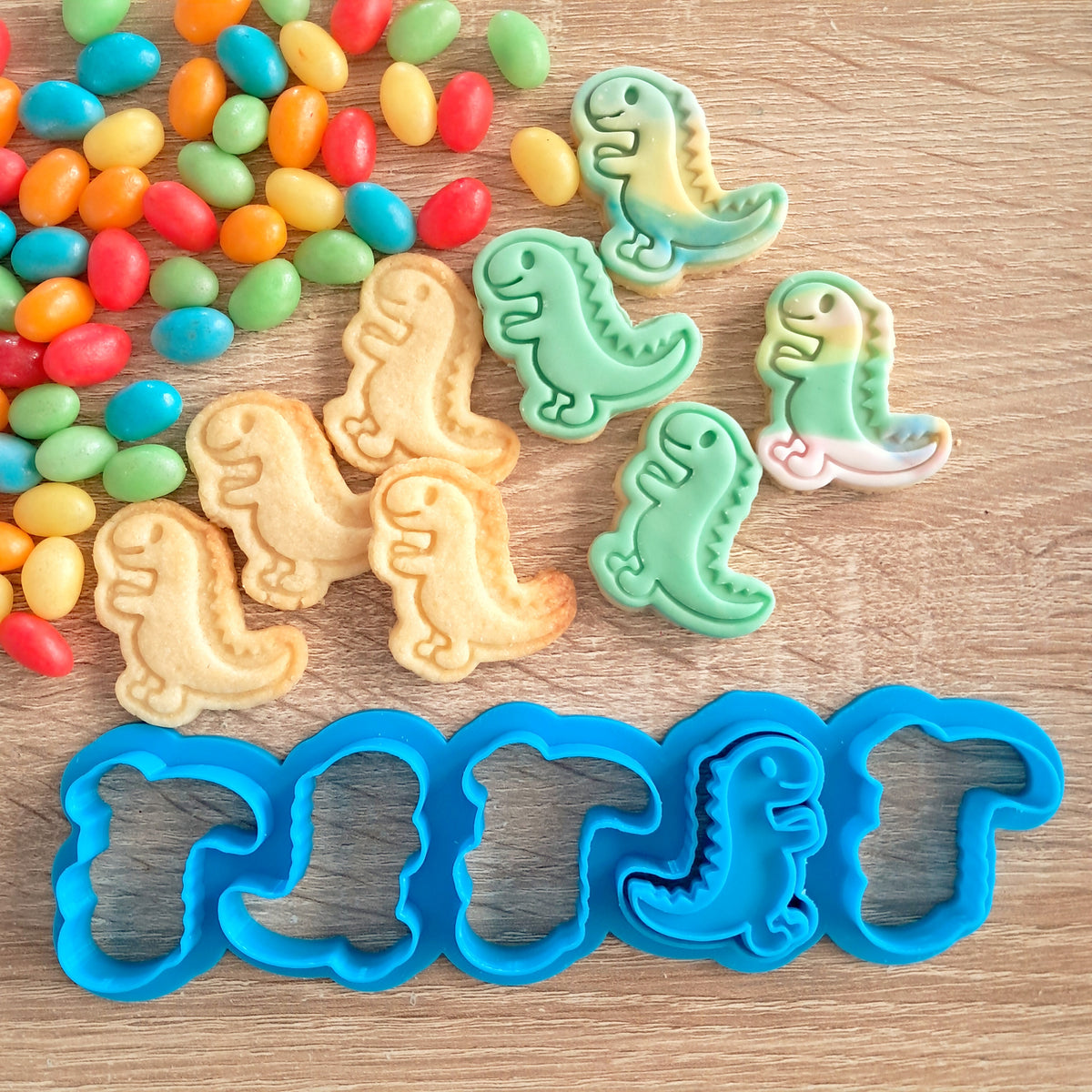 Mini Dinosaurs Multi Cookie Cutter & Stamp – Little Monkey NZ