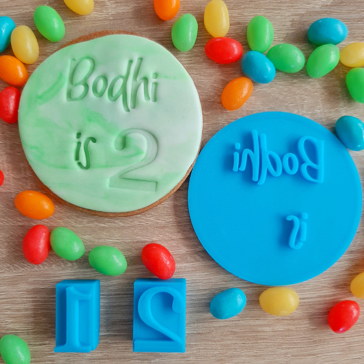Age Number Mini Fondant Stamp – Little Monkey NZ