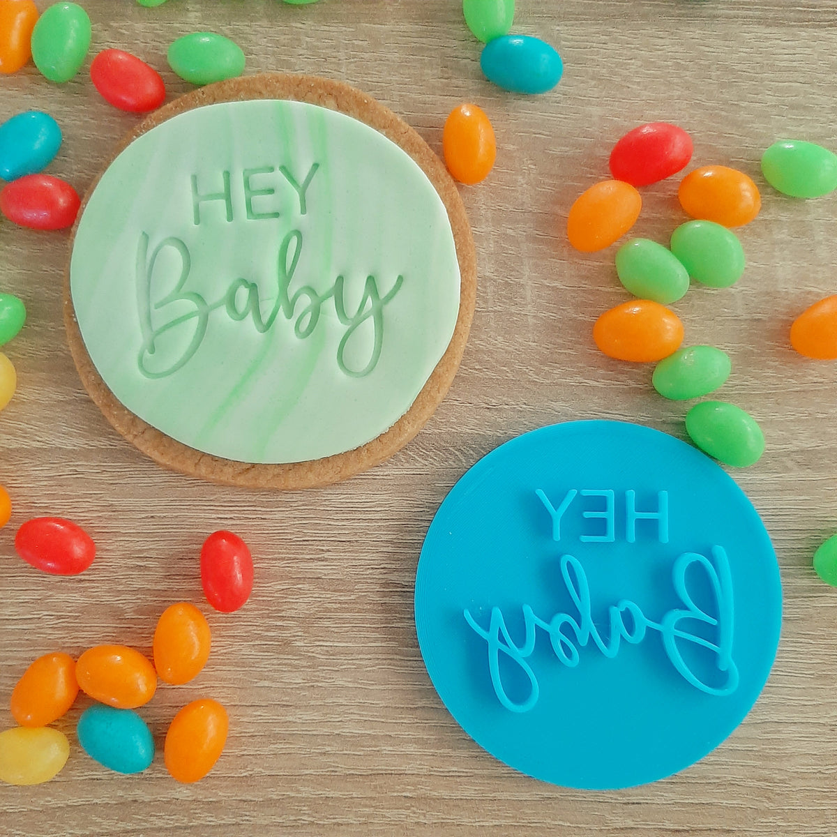 Hey Baby Fondant Stamp – Little Monkey NZ