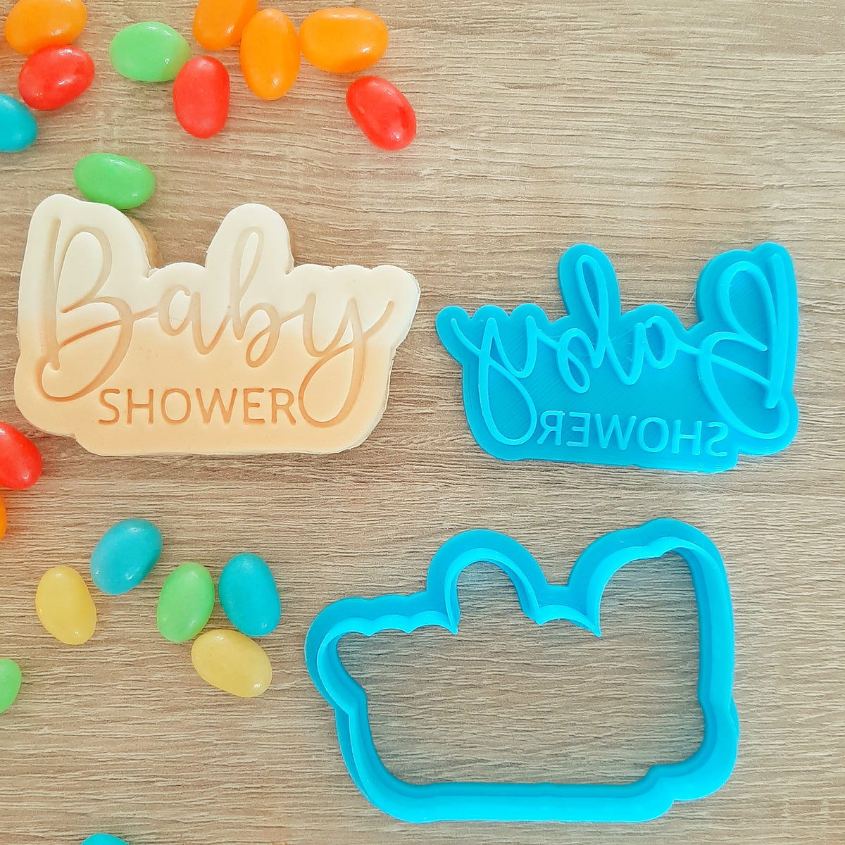Baby Shower Cookie Cutter & Fondant Stamp – Little Monkey NZ