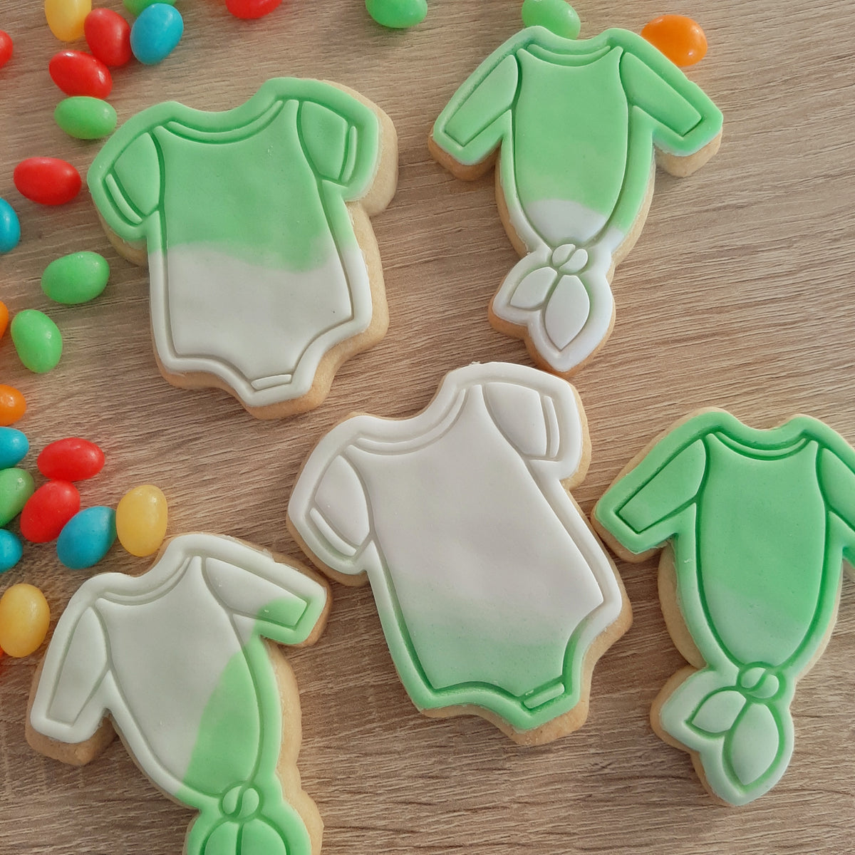 Baby Onesie Cookie Cutter & Fondant Stamp – Little Monkey NZ