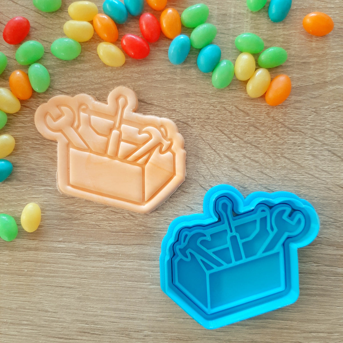 Toolbox Cookie Cutter & Fondant Stamp – Little Monkey NZ