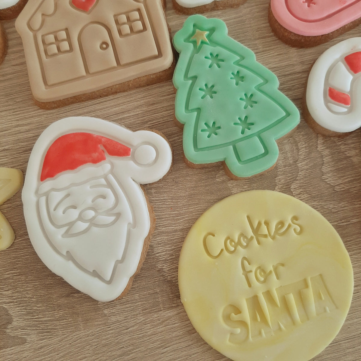 Cookies For Santa Fondant Stamp – Little Monkey NZ