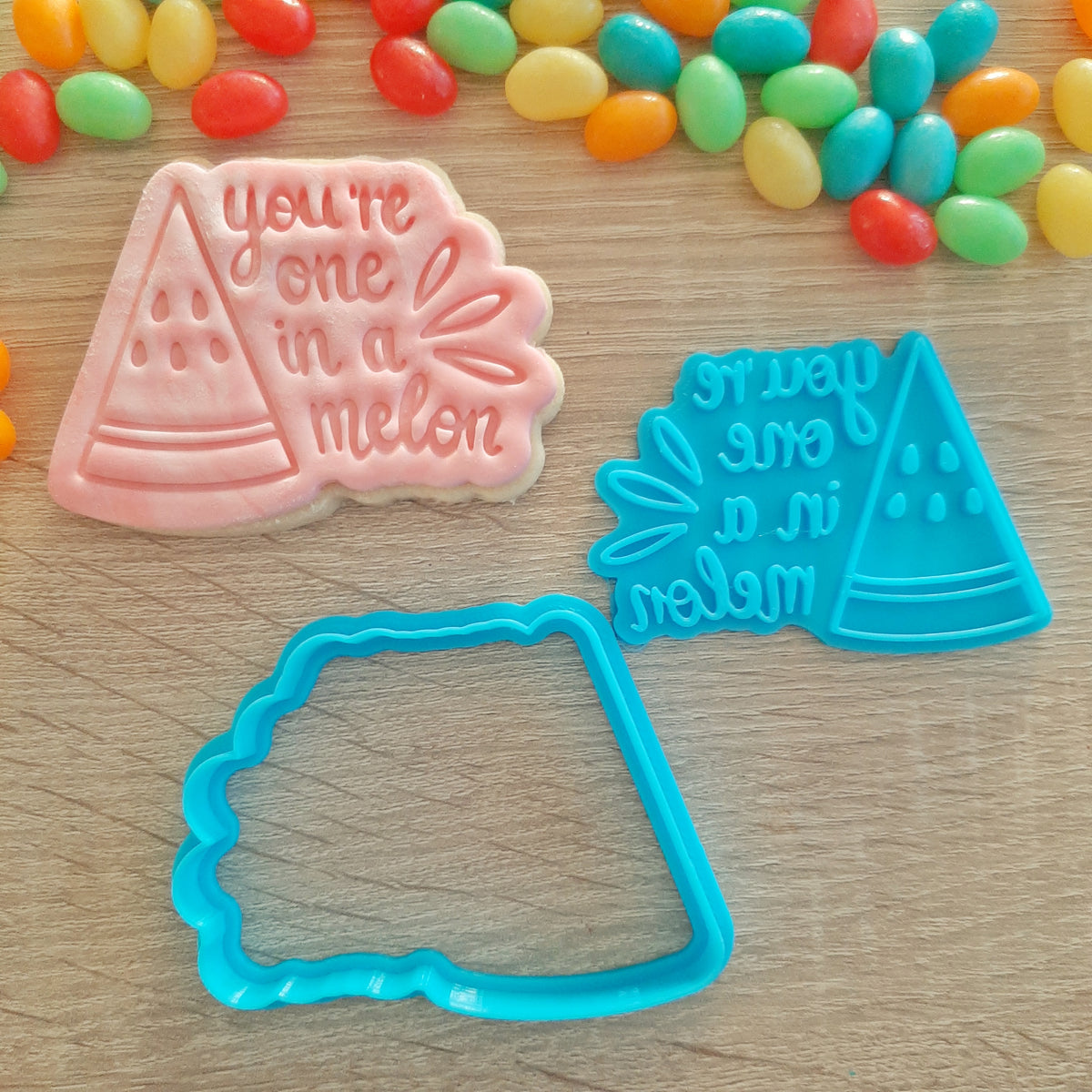 One In A Melon Cookie Cutter & Fondant Stamp – Little Monkey NZ