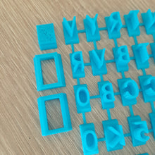 Load image into Gallery viewer, Letters & Numbers Fondant Stamp Set