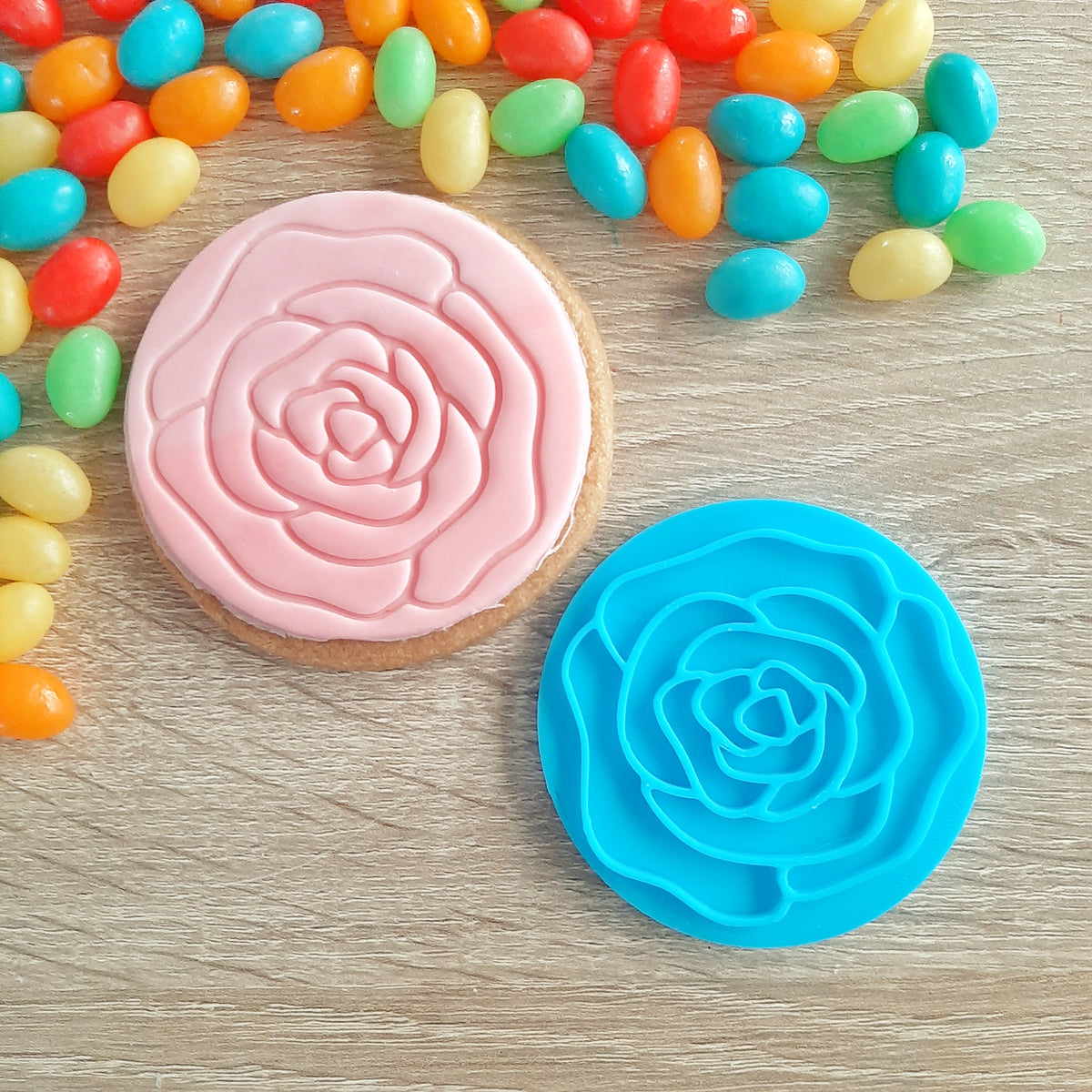 Rose Fondant Stamp – Little Monkey NZ