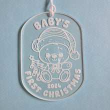 Load image into Gallery viewer, Baby&#39;s First Christmas Acrylic Christmas Decoration