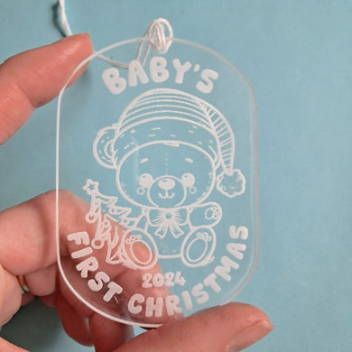 Baby's First Christmas Acrylic Christmas Decoration