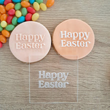 Load image into Gallery viewer, Happy Easter Raised Acrylic Fondant Stamp