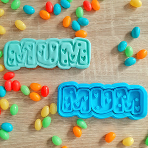 Mum Cookie Cutter & Fondant Stamp