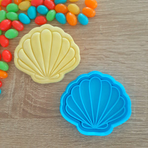 Shell Cookie Cutter & Fondant Stamp