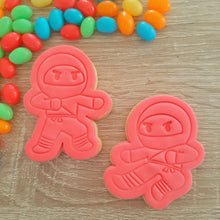 Load image into Gallery viewer, Ninja (2) Cookie Cutter &amp; Fondant Stamp