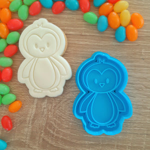 Penguin Cookie Cutter & Fondant Stamp
