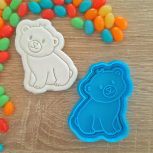 Polar Bear Cookie Cutter & Fondant Stamp