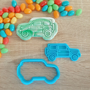 4WD/Jeep Cookie Cutter & Fondant Stamp