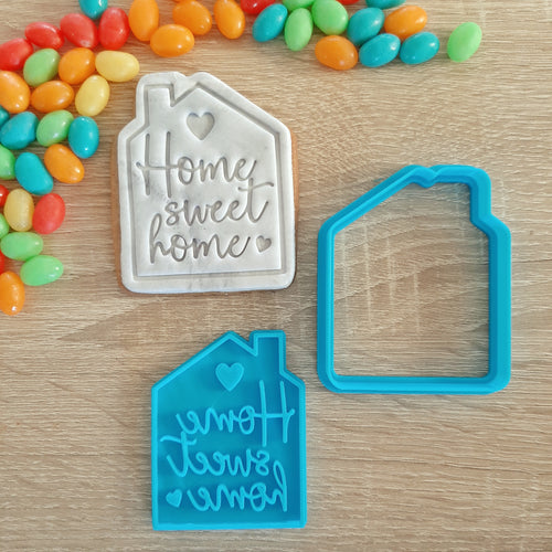 Home Sweet Home Cookie Cutter & Fondant Stamp