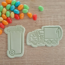 Load image into Gallery viewer, Rubbish Truck Cookie Cutter &amp; Fondant Stamp