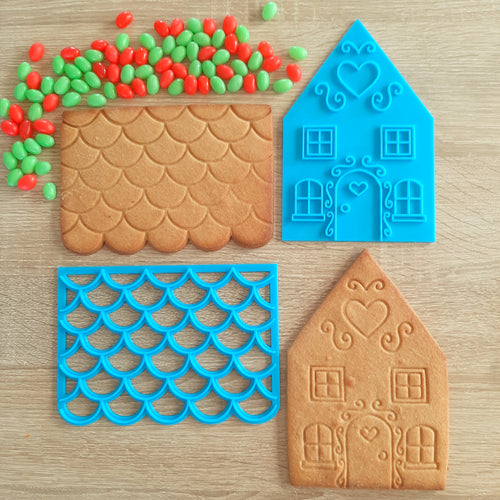 Large Gingerbread House Stamp Set (2 pcs)