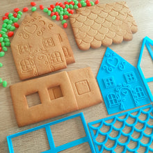 Load image into Gallery viewer, Large Gingerbread House Cookie Cutter Set