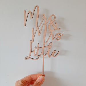 Personalised Wooden Cake Topper