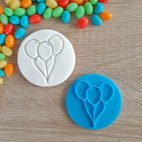 Bunch of Balloons Fondant Stamp