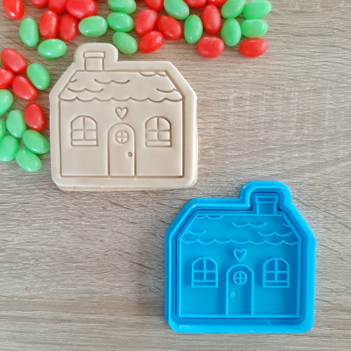 Cottage House Cookie Cutter & Fondant Stamp
