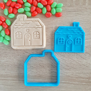 Cottage House Cookie Cutter & Fondant Stamp