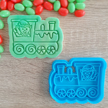 Load image into Gallery viewer, Christmas Train Cookie Cutter &amp; Fondant Stamp