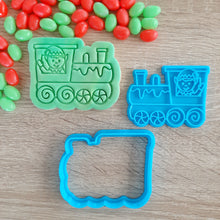 Load image into Gallery viewer, Christmas Train Cookie Cutter &amp; Fondant Stamp