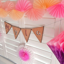 Load image into Gallery viewer, Wooden Name Bunting Flags