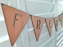 Load image into Gallery viewer, Wooden Name Bunting Flags