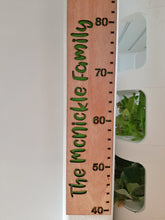 Load image into Gallery viewer, Personalised Wooden Height Chart (with name)