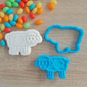 Sheep Cookie Cutter & Fondant Stamp