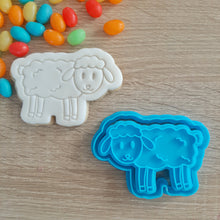 Load image into Gallery viewer, Sheep Cookie Cutter &amp; Fondant Stamp