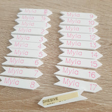 Load image into Gallery viewer, Height Chart Name/ Age Markers- Order at www.lulo.co.nz