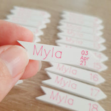 Load image into Gallery viewer, Height Chart Name/ Age Markers- Order at www.lulo.co.nz