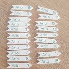 Load image into Gallery viewer, Height Chart Name/ Age Markers- Order at www.lulo.co.nz