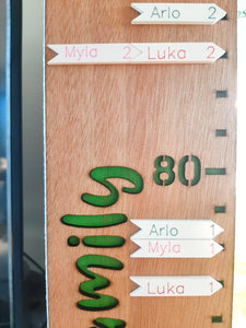 Height Chart Name/ Age Markers- Order at www.lulo.co.nz