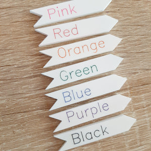 Height Chart Name/ Age Markers- Order at www.lulo.co.nz