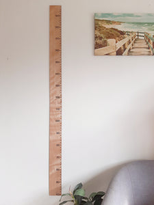 Wooden Height Chart - Plain- Order at www.lulo.co.nz